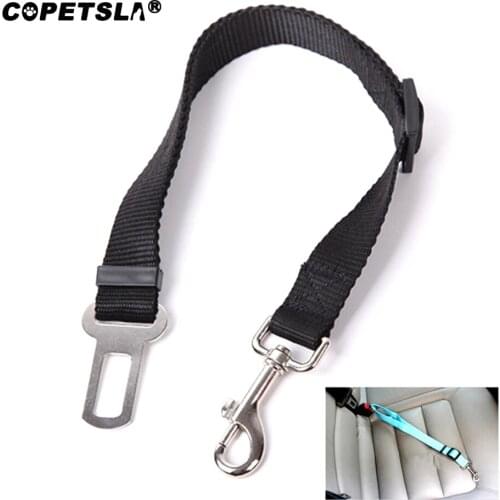 Copetsla Adjustable Dog Cat Car Safety Belt Pet Vehicle Seat Belt Leash For Dogs Travel Traction Collar Harness Dog Lead Clip