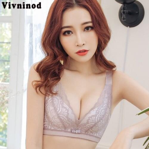 Lace Bra Top Underwear Wireless Bralette Sexy Bra Small Size With Pads A B C Full Cup Brassiere Push Up Lingerie Sujetador Maidy