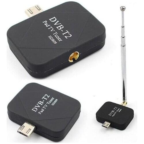 DVB-T2 DVB-T TV Tuner DVB T2 Micro USB Digital TV Receiver Watch Live TV For Android Pad Phone Tablet PC mini dvb t2