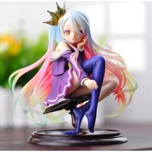 16cm NO GAME NO LIFE Shiro 1/7 Scale Action Figure PVC Action Figure Collectible Model Toys Christmas Gifts For Kids