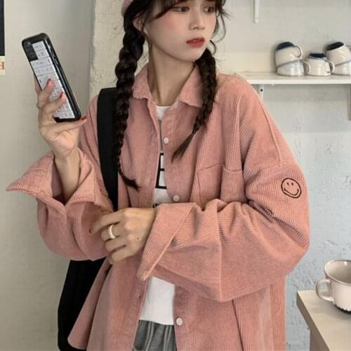 Женские вельветовые рубашки JMPRS China At AliExpress