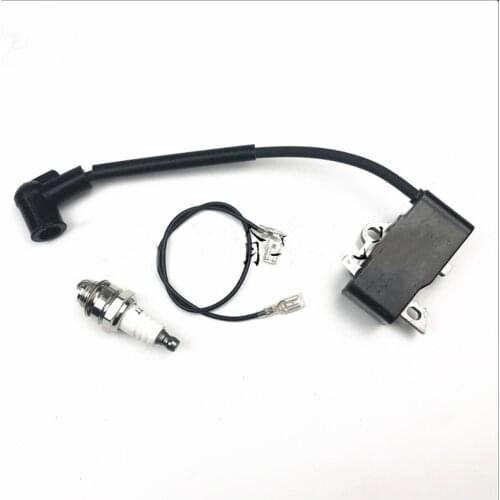 Stihl fs80 fs80r fs85 km55 fr85 ignition coil high voltage pack spark plug hzpj