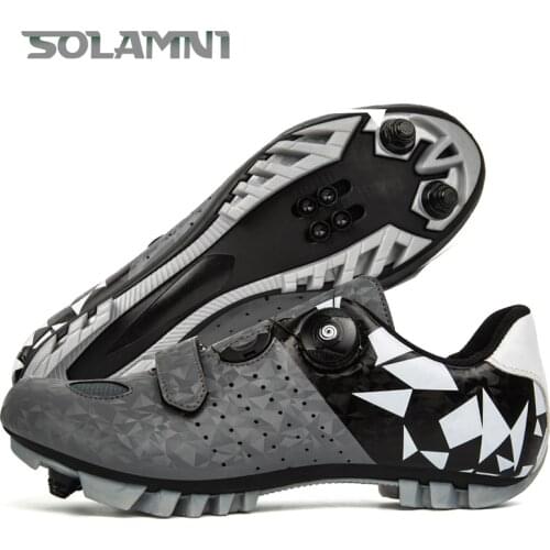 MTB Bicycle Cycling Sneakers Male Mountain Road Bike Flat Speed Shoes Racing Bike Self-locking Footwear Professional Ultralight