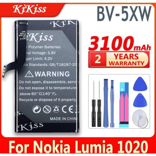 KiKiss BV-5XW 3100mAh Lithium Replacement Battery For Nokia Lumia 1020 EOS Zoom Lumia1020 RM-876 RM-875 RM-877 RM 876 875 877