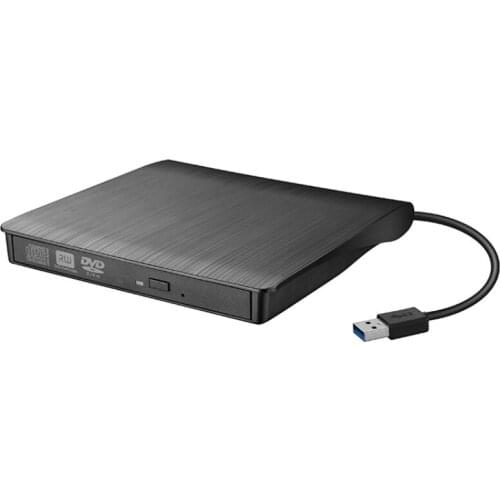 Brushed USB 3.0 DVD-ROM Optical Drive External Ultra-thin CD ROM Reader Desktop PC Notebook Tablet PC DVD Player