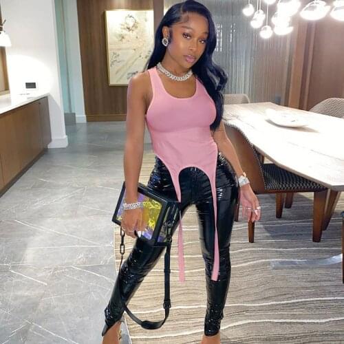 Women Summer Tank Top, Adults Sleeveless Solid Color U-shaped Neck Camisole with Straps