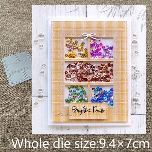XLDesign Craft Metal Cutting Dies stencil mold grid photo frame decoration scrapbook Album Paper Card Craft Embossing die cuts