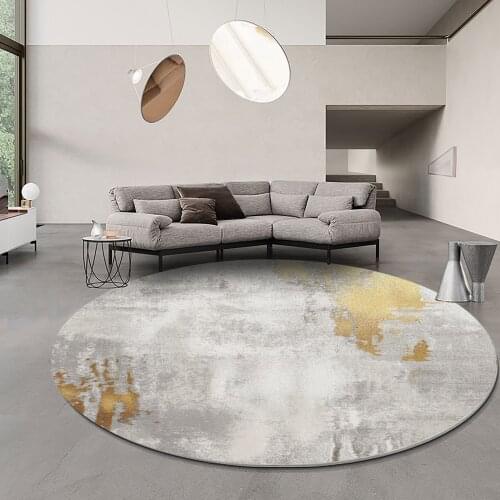 Nordic Ins Carpet Living Room Sofa Coffee Table Round Rugs for Bedroom Soft Bedside Blanket Modern Carpets Kids Room Round Mat