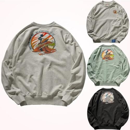 2020 Autumn New O-neck Pullover Hoodies for Men Fashion Personality Double Sided Printed 95% Cotton Terry Knitted Sportswear