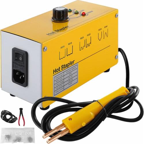 New Hot Stapler Plastic Repair Welding Machine Kit 20W Gun Kit for Plastic Repair Welder Bumper 300 Staples 3 Heat Settings