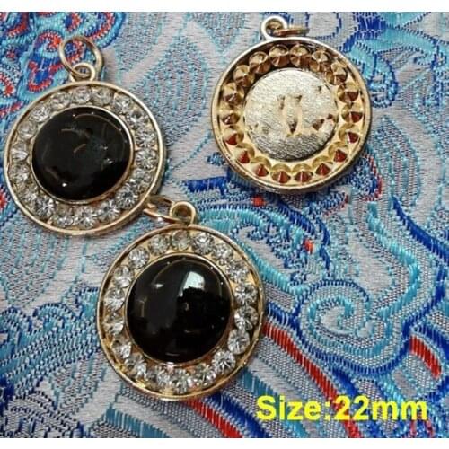 Wholesale 10 pieces High-grade Metal Rhinestones Clothing Overcoat Jacket Buttons Coat Sweater Button Size 22mm Free shipping