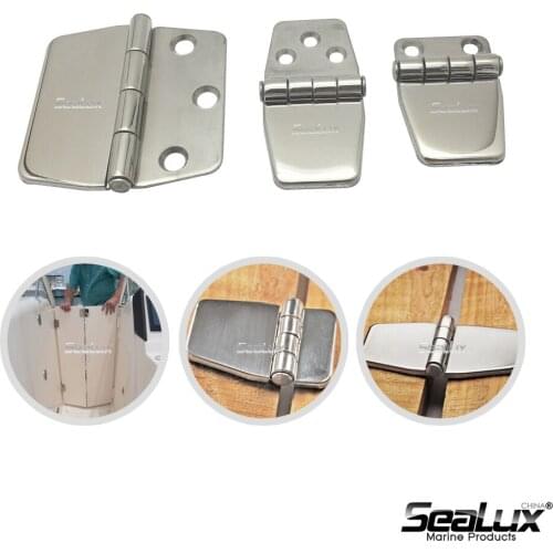 Sealux Marine use Door Hinge with High Polished Cover 2 pcs per set Stainless steel 316 Mirror Polished for Boat Yacht
