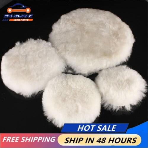 4 Sizes 3/4/5/7 Inch Wool Pads Waxing Polishing Buffing Pad Wheel For Car Auto Polisher Polishing Pads
