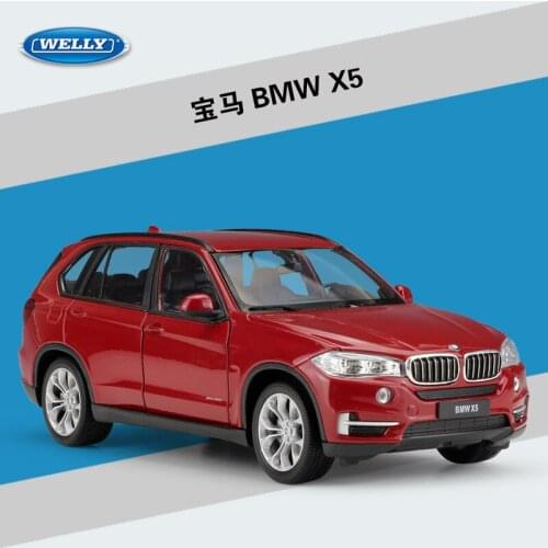 High Simulation WELLY 1:24 Model Classical Diecast Car BMWX5 SUV Metal Alloy Car For Children Gifts Toy X5 SUV Car Collection