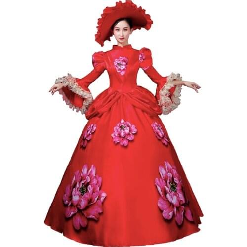 High-end Court Rococo Baroque Marie Antoinette Ball Dresses 18th Century Renaissance Historical Period Dress Gown for Women