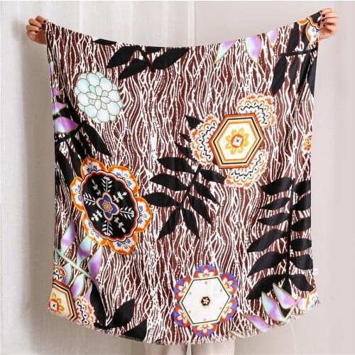 2019 Autumn Beautiful Leaves Print Fringe Scarves Shawls Women Cotton Leaf Print Wrap Scarf Muffler Hijab Free Shipping