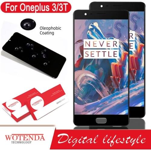 100% Tested 5.5'' OLED LCD with frame for Oneplus 3 A3000 3T A3010 Display Touch Screen Digitizer Assembly Repair Parts
