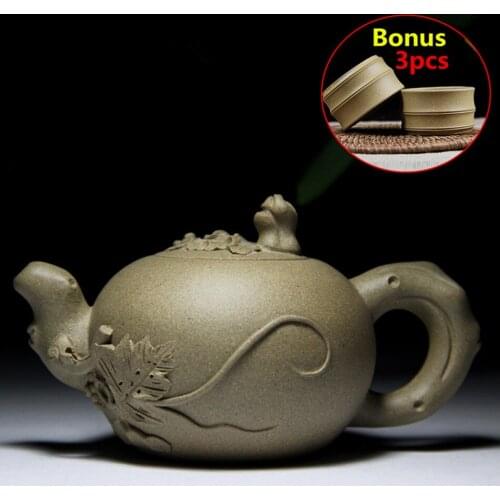 180ml Chinese ZiSha Teapot Travel Tea Set Handmad Tea Pot Ceramic Bouns 3 Tea Cups YiXing Clay Tea Set Gift Box Free Shipping
