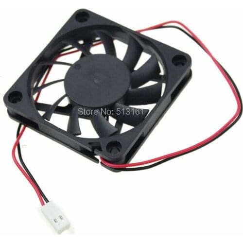 Gdstime 20PCS Brushless DC Cooler Cooling Fan 60mm 6cm 60x60x10mm 12V 2510 Connector 2 Pin
