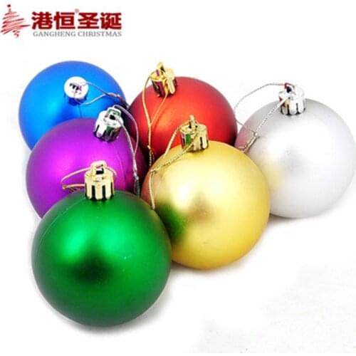 6pcs Mix Color Painted Christmas Balls Christmas Tree Balls Ornaments xmas Decorations Hanging Tree Pendants