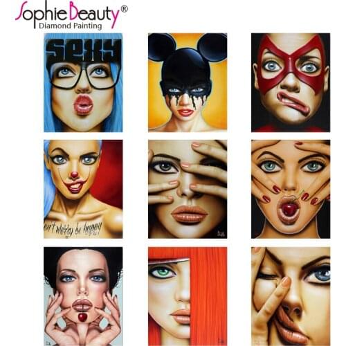 2018 Sale Promotion Diy Diamond Painting Cross Stitch Mosaic Handmade Embroidery Bedroom Sexy Beauty Girl Point Arts Needlework