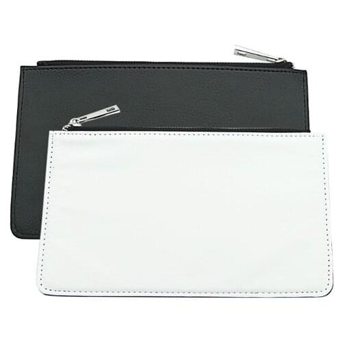 Blank leather bag Sublimation DIY print PU Leather pencil case bag 10 pieces/lot