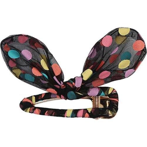 Coxeer 1pc Creative Hair Clip Cute Rabbit Ear Decor Alligator Hair Clip Hair Barrette Hair Pin Hair Accessories For Women Girls