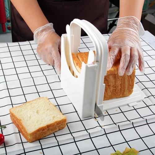 Long Lasting Attractive Practical Easy to Use Bread Slicer Plastic Bread Cutter Lightweight for Home