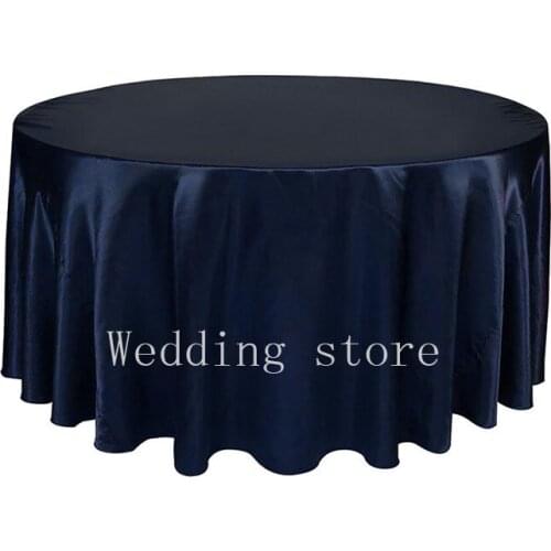 Hot Sale Navy Taffeta Tablecloth For Wedding Event&Party&Hotel&Banquet Supplies