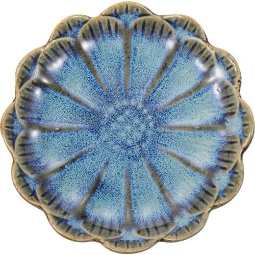 Ceramic Flower Shape Seasoning Dishes Dipping Bowl Butter Mustard Sushi Vinegar Soy Dishes Kitchen Tableware