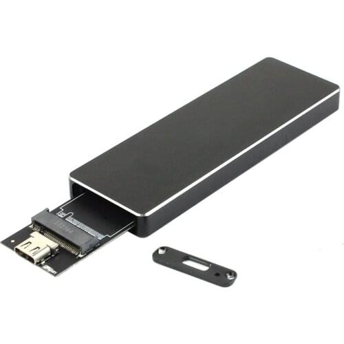 For NVME SSD Enclosure PCI-E M.2 to USB C Type-C Adapter USB3.1 Gen2 10Gbps M2 PCIE Hard Disk External Drive Box w/ Heatsink