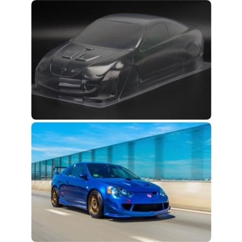 Honda DC5 Clear Body 190mm + Plastic Tail Wing Kits For 1/10 On-Road Electric Cars Model