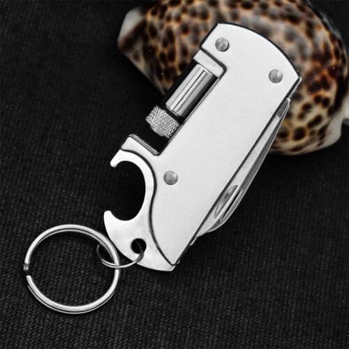 Multifunctional Mini Portable Small Knife Fruit Screwdriver Tool for Dormitory Bottle Opener Folding Self-Defense Multifunction