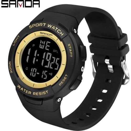 Fashion Sanda Top Brand Sports Women Watch Casual Multifunction Waterproof Led Digital Wristwatches For Clock Relogio Feminino