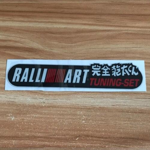 JDM for RALLIART RUNING-SET Emblem Scratch Cover Stickers Reflective Car Sticker for Mitsubishi Honda Toyota Car Accessories