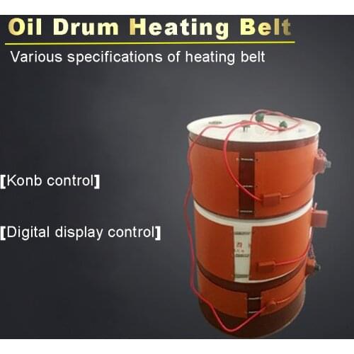 Customizable Electric Oil Drum Silicone Heating Belt DIY Silicone Rubber Heater Oil Gas Tank Metal Barrel Heater Heating Pad