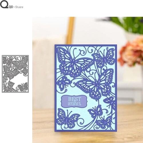 New Butterfly Border Cutting Dies Stamps Dies Scrapbooking Mold Cut Handmade Tools DIY Craft Decoration 2020 New Metal Dies