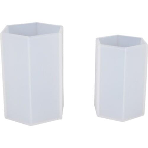 New S/L Handmade Hexagon Candle Making Silicone Mold Small Crafts Flower Planting Concrete Hydroponic Flower Pot Silicone Mold