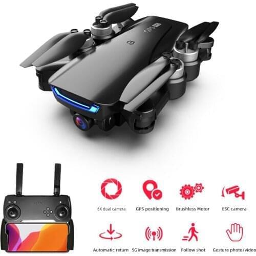 New WiFi FPV Drone With HD 4K ESC Aerial Camera Selfie Brushless Motor Long Battery Life GPS Positioning Foldable Quadcopter Kit