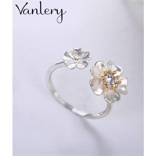 Personality Exaggerated Gothic Flower Rings For Women Charm Engagement Jewelry Girls Open Finger Knuckle Rings