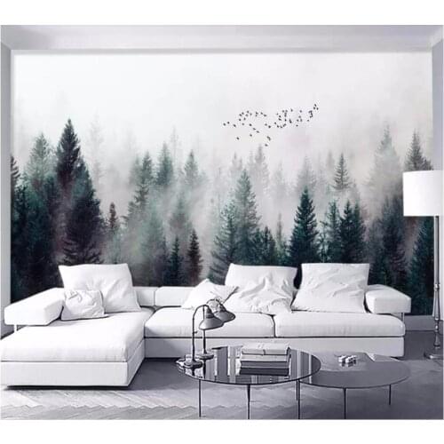 Wellyu Custom Photo Wallpaper Retro Tropical Rain Forest Palm Banana Leaves Wall Mural Cafe Restaurant Backdrop 3d wallpaper