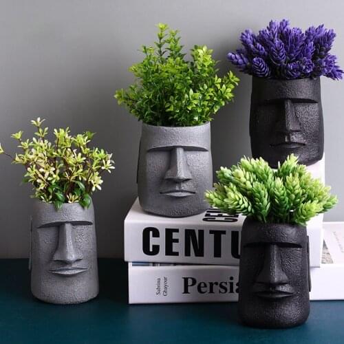 Nordic Creative Resin Body Art Flowerpot Decoration Living Room Office Balcony Plant Pot Home Decorat Ornaments