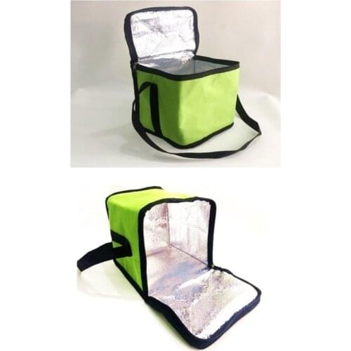 Aluminum Foil Coated Hot Cold Protective Thermal Tote Bag Camping Picnic 8 Liter 25X20X15