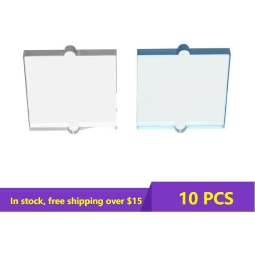 10PCS DIY Brick 60601 Glass for Window 1x2x2 Flat Building House Car Blocks Parts DIY Educational Toys Boys Girls Gift