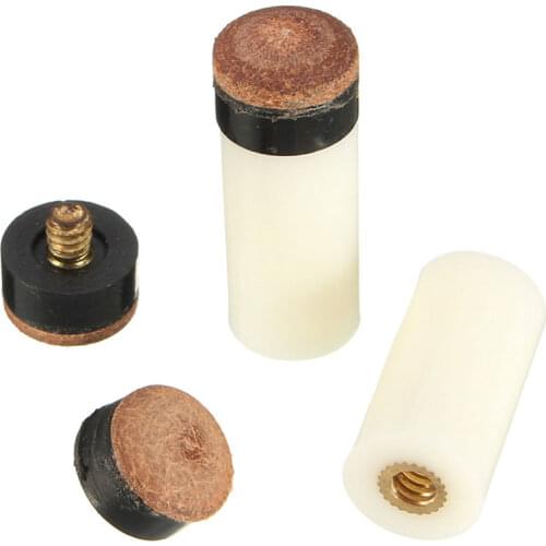 10PCs/set Screw On Cue Tips For Billiard Pool Cue Stick and Snooker Cue Replacement Parts Set Stick for Snooker Accessories