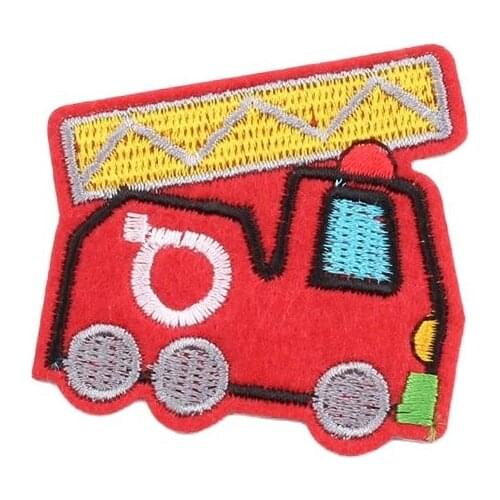 10pcs Cartoon Truck Patches For Boy Kids Clothes Jeans Coats Jacket Sweater Shirt Repair Stickers Embroidery Fabric Appliques