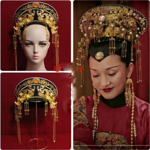 14 Designs Qing Dynasty Princess or Empress Hat Mao Dian Hot Drama Hair Tiara Ruyis Royal Love Zhen Huan Designs Photography