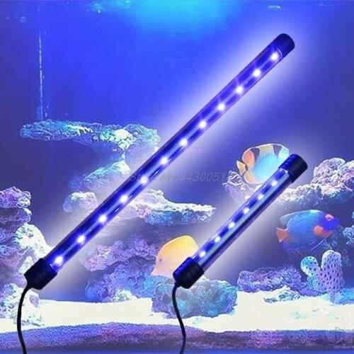 17-37CM Aquarium Fish Tank LED Light Submersible Waterproof Bar Strip Lamp EU Plug Dropshipping