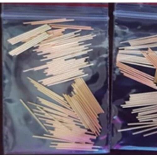 33pcs D0.6mm*16mm module power pin round straight needle gold-plating