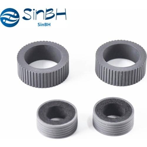 4PCS/Set X PA03540-0001 PA03540-0002 Rubber Brake And Pick Roller for Fujitsu fi6125 fi6130 fi6140 fi6225 fi6230 fi6240